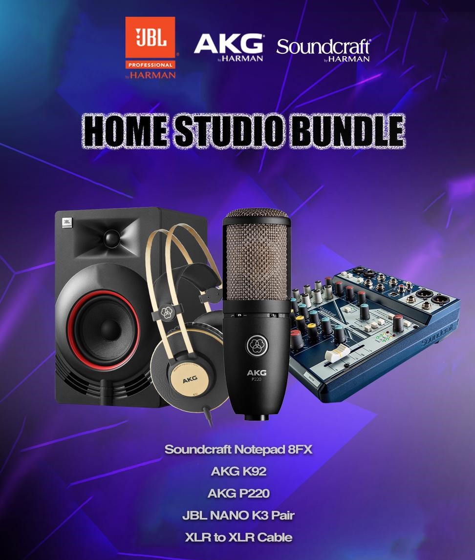 JBL+AKG+SOUNDCRAFT Home Recording Studio Package